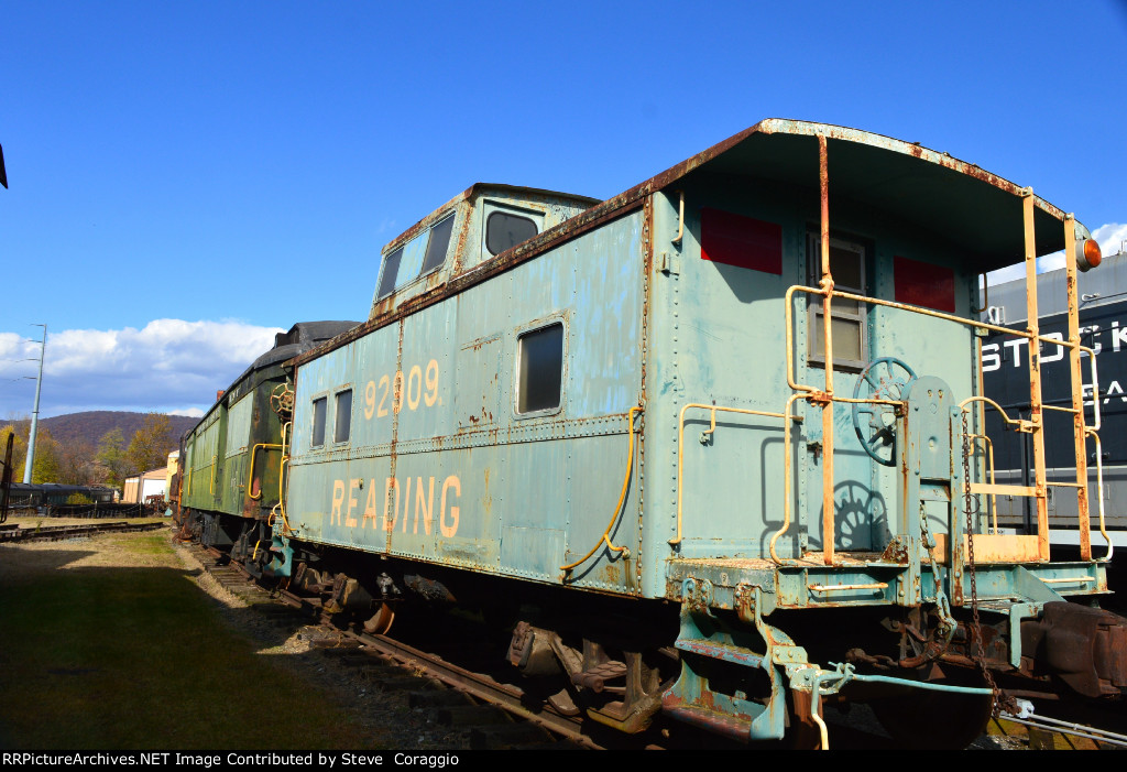 Caboose and a scenic view